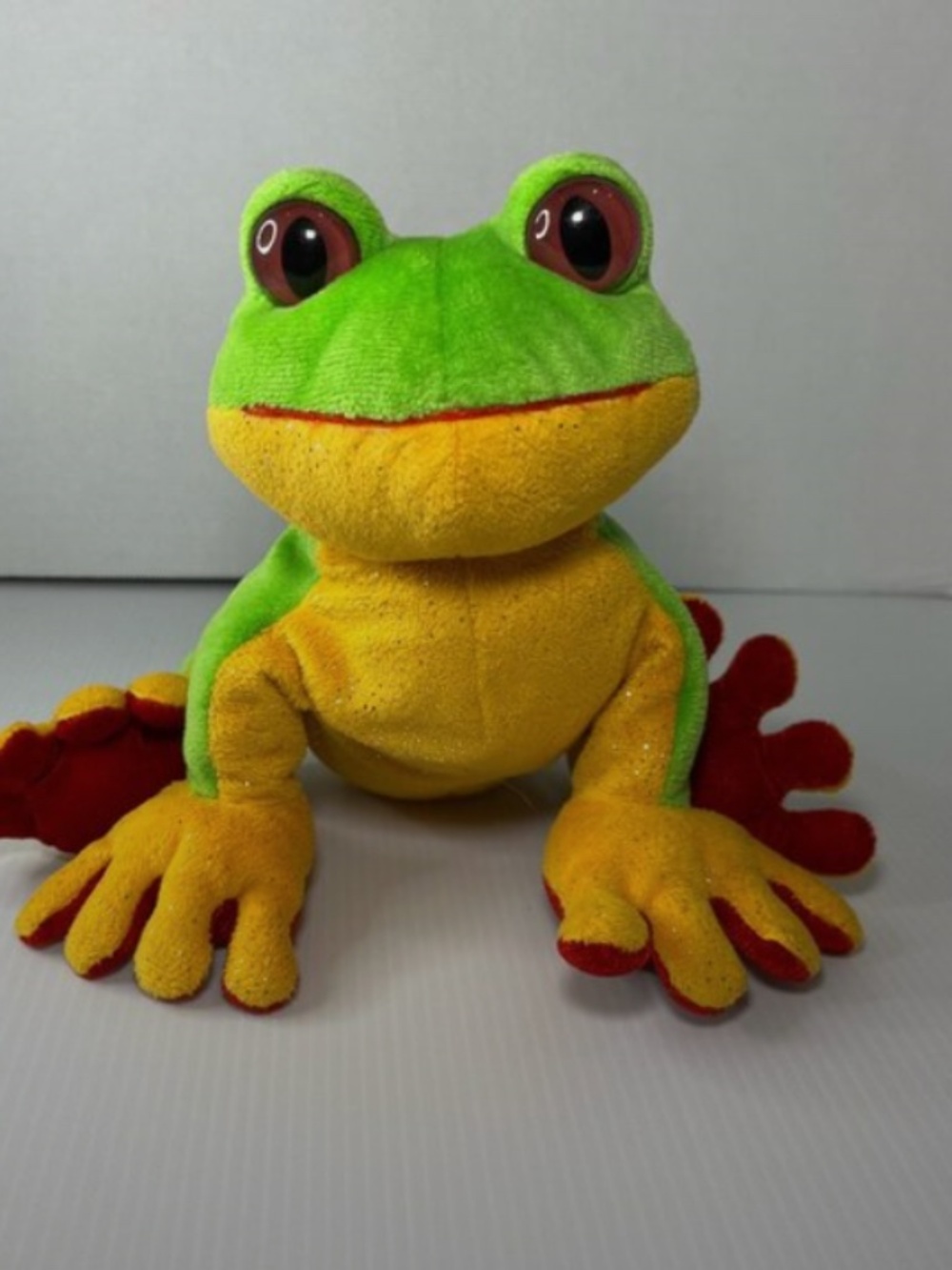 GANZ Webkinz Tree Frog Plush Stuffed Animal Soft Toy Old Tag Style NO CODE